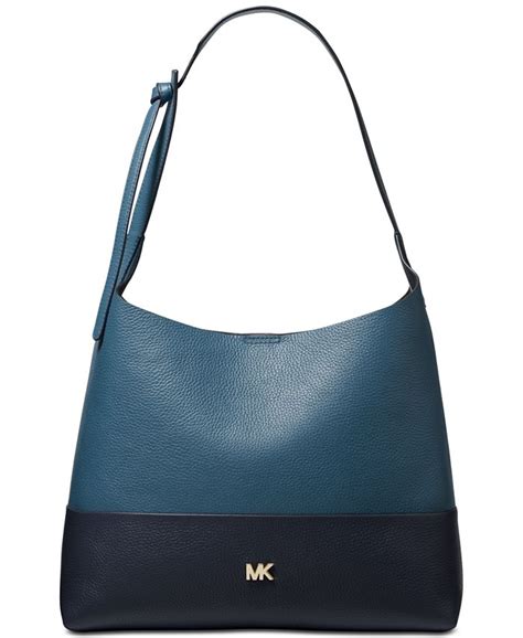 michael michael kors junie bicolor pebble leather hobo|MICHAEL Michael Kors Junie Bicolor Pebble Leather Tote .